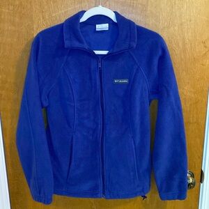 Columbia Women's Benton Springs Full Zip Fleece Jacket. Blue. Size small.